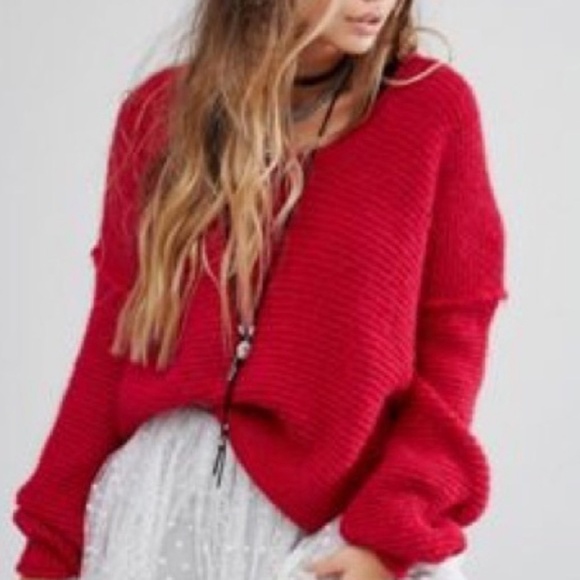 Free People Sweaters - ❤Free People High/Low Sweater With 45% Alpaca Sz S